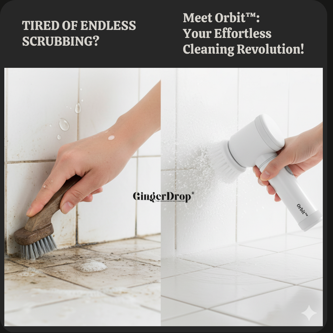ScrubWhirl™ – 5-in-1 Spin Brush | For Tiles, Corners & More | Daily Cleaning